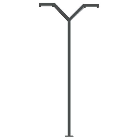 ACK 2X30W Led Alsa 3000K 3000Mm Bahçe Direk Armatürü AG43-09401
