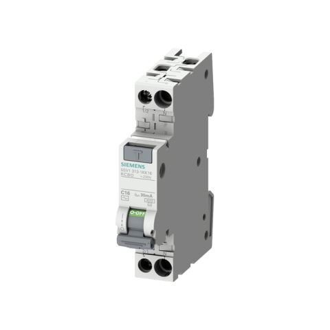Siemens Hata Akimi Koruma Anahtarli Otomatik Sigorta;1 Te; C4A; 4.5Ka; 230V; 30Ma; A Tipi; Monofaze 5SV1313-7KK04